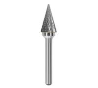 Tête De Meulage En Acier Au Tungstène, Lime Rotative En Carbure, Fraise Conique, Meulage Du Métal, Gravure, Rainure Simple Et Double, Type M, 1 Pièce(Double groove 14mm)