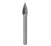 Tête De Meulage En Acier Au Tungstène, Lime Rotative En Carbure, Fraise Conique, Meulage Du Métal, Gravure, Rainure Simple Et Double, Type G, 1 Pièce(Single slot 8mm)