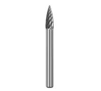 Tête De Meulage En Acier Au Tungstène, Lime Rotative En Carbure, Fraise Conique, Meulage Du Métal, Gravure, Rainure Simple Et Double, Type G, 1 Pièce(Single slot 6mm)