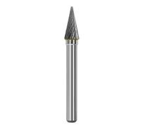 Tête De Meulage En Acier Au Tungstène, Lime Rotative En Carbure, Fraise Conique, Meulage Du Métal, Gravure, Rainure Simple Et Double, Type M, 1 Pièce(Single slot 8mm)