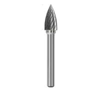 Tête De Meulage En Acier Au Tungstène, Lime Rotative En Carbure, Fraise Conique, Meulage Du Métal, Gravure, Rainure Simple Et Double, Type G, 1 Pièce(Single slot 10mm)