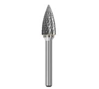 Tête De Meulage En Acier Au Tungstène, Lime Rotative En Carbure, Fraise Conique, Meulage Du Métal, Gravure, Rainure Simple Et Double, Type G, 1 Pièce(Double groove 12mm)