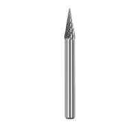 Tête De Meulage En Acier Au Tungstène, Lime Rotative En Carbure, Fraise Conique, Meulage Du Métal, Gravure, Rainure Simple Et Double, Type M, 1 Pièce(Single slot 6mm)