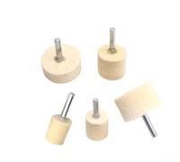 Tête de meulage en feutre de laine robuste - Tige de 6 mm - Compatible avec les outils rotatifs électriques pour polir les bijoux et les moules en métal, verre, 40 mm - Taille : 40 mm