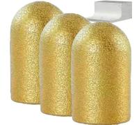 Tête de meulage ronde brasée sous vide abrasive, tête de meulage diamantée brasée fraise à billes pour meuleuse d'angle, fraises diamantées, fixation de filetage standard, (3PCS)