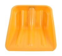 Tête de Pelle à Neige en Plastique, Tête Plate Épaissie, Jaune | Déblaiement des Allées et Trottoirs, Finition Lisse Finement Polie, Compatible Manches de Remplacement