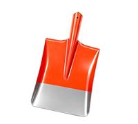 Tête de pelle professionnelle en acier trempé offrant des bords tranchants et des trous de rivet pour creuser le sol Tête de pelle