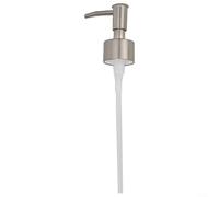 Tête de pompe à lotion compatible avec les flacons de 28/400 fils pour cosmétiques, huile nettoyante, crème, pâte et eau de soins de la peau (argent brossé)