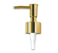 Tête de pompe de rechange pour distributeur de savon avec tube pour bouteilles de cuisine et salle de bain, filetage 28/400, design standard anti-fuite, débit lisse, finition dorée, matériau plastique