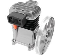 Tête de pompe pour compresseur d'air, 2 cylindres, pompe à piston 8 bars, grise