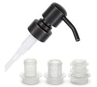 Tête de pompe pour distributeur de savon « Zagreb » – embout en acier inoxydable avec joint d'étanchéité, compatible avec les bouteilles de 18 à 23 mm – permet de réutiliser les distributeurs de boute