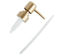 Tête de pompe ronde en ABS avec filetage 28/400 standard pour une utilisation dans les flacons distributeurs de liquides courants y compris le bain de shampooing (or perle)