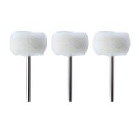 Tête de ponçage en feutre de 3mm, Mini brosse de polissage, 1 à 10 pièces(3PCS)