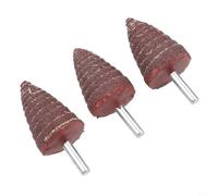 Tête de Ponçage pour conique 3PCS 6mm Carbure de Silicium Tête(6x30) | Carbure de silicium , électrostatique uniforme, pour idéal métal et pour bois, queue 6mm standard