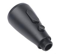 Tête de pulvérisateur de rechange noire pour robinet de cuisine - Buse ergonomique en ABS avec modes de jet et de pulvérisation - Raccord 1,27 cm standard britannique