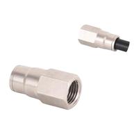 Tête de pulvérisation de brumisation à haute pression, buse de brumisation à verrouillage coulissant, tés de 3/8 pouces, connexion rapide, trous assortis p 2pcs Internal thread quick valve connection