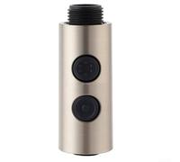 Tête de pulvérisation de rechange pour robinet de cuisine G1/2 - Buse de pulvérisation extractible en ABS - Finition chromée - 2 modes de douche (brossé)