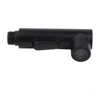 Tête de pulvérisation en ABS pour robinet de cuisine G1/2 Argent Noir | Plastique ABS léger, antirouille, disponible en noir, gris, argent, 12 cm de long, prise en main facile