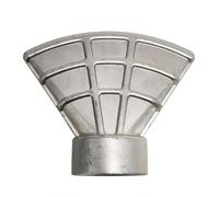 Tête de pulvérisation plate résistante aux hautes températures de buse de bec de canard, pour le jardin industriel de nettoyage de refroidissement pa aluminum alloy Style G - 1.5-inch internal thread