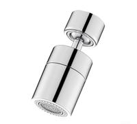 Tête de pulvérisation pour robinet de cuisine avec capacité de rotation complète et double contrôle du motif de pulvérisation pour une gestion efficace de l'eau (argent 80°)