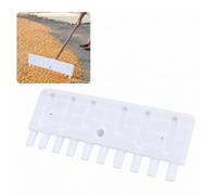 Tête de râteau de ferme en plastique léger de rechange pour grains, foin, feuilles, herbe, multi-usages, agriculture (57 x 20,5 cm, blanc)