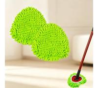 Tête de rechange en chenille pour système Vileda O-Cedar EasyWring 1 réservoir, tampons de nettoyage lavables et secs (vert)
