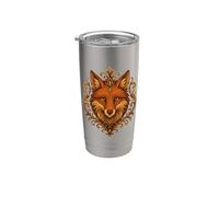 Tête de renard élégante Gobelet isotherme en acier inoxydable double paroi