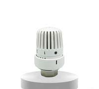Tête de thermostat de radiateur M30 x 1,5, valve de contrôle de température réglable avec protection contre le gel, compatible avec les systèmes de chauffage de radiateur filetés, blanc 1 pièce