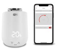 Tête de thermostat WLAN, programmable, pour radiateurs, de couleur blanche