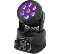 Tête d'éclairage LED mobile, 7x12W RGBW, éclairage de scène DMX, LED Wash 7X18W 6IN1, prise EU