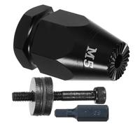 Tête D'écrou à Riveter pour Riveteuse Pneumatique, Acier au Carbone M5 | Réglage Rapide des Écrous, Usage en Atelier Métal et Réparation Auto, Noir, pour Techniciens
