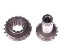 Tête d'engrenage bimétallique robuste pour brosse à carburant, engrenages de rechange pour coupe d'herbe, pour pièces de rechange (dents régulières)