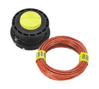 RYOBI - Tête Double Fil Reel-Easy Ø 2,4 mm pour débroussailleuses sur Batterie RY18BCX26A-0 / RY18BCX26A-140 / RY36BCX30A-0 / RY36BCX30A-140 - RAC169