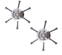 Tête en fil d'acier pour débroussailleuse - AQSACOKIYA - rechange pour jardin, brique, route, joints, mousse et rouille (2 Pcs)