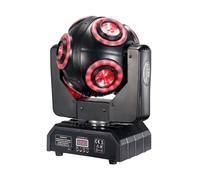 Tête mobile LED 8x15W RGBW 4 en 1 avec lumière de football Halo RGB 3 en 1 360 ° Effet de scène stroboscopique de barre DMX 512 de DJ de faisceau de rotation infinie