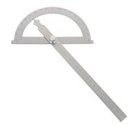 Tête Ronde Rapporteur 15 Cm en Acier Inoxydable 180 Degrés | Mesure D’angle Précise, Bras Pivotant Réglable, Bord Lisse, Usage Ingénierie et Longueur