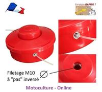 Tête Rotofil - Multifonction - Compatible avec Berlan Fuxtec Gartech - Filetage M10 inversé - Rouge