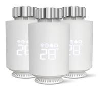 Tête Thermostatique Connectée Zigbee - Lot de 3 - Vanne Radiateur Programmable, Écran LED, Compatible Tuya Smart Life - Zorix