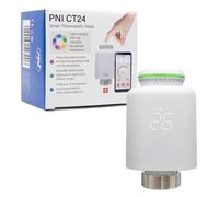 Tête thermostatique intelligente PNI CT24 pour radiateur, application mobile Tuya Smart
