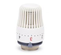 Tête Thermostatique Radiateur, Robinet Thermostatique Radiateur M30×1,5, Tête Blanche 85mm avec Joint Souple, 80°C, 16MPa pour Chauffage