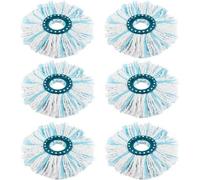 Têtes de balai de rechange pour balai à franges Clean Twist Disc Mop de Leifheit - Balai à franges en microfibres - Absorption efficace de l'eau