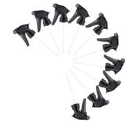 Têtes de Pulvérisation à Gâchette 10 Pièces, Buse Réglable Noire | PET et Polypropylène, Tube à Couper, Bouche Standard 2,5cm, pour Plantes et Routines Soin