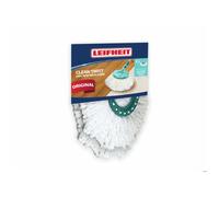 Têtes de rechange Leifheit 52094, serpillière microfibre pour Clean Twist Disc Mop, pour sols en pierre et carrelage, lot de 2