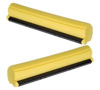 Têtes de Rechange pour Balai Éponge, 2 Pièces en PVA Jaune | Balai Éponge Magique pour Sol, Absorbe L'Eau, Usage Sec et Humide, Carrelage et Salle de Bain, Remplacement Facile