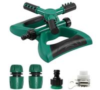 TETEWEVER Arroseur rotatif à 360 degrés 1,9 cm | Arroseur circulaire pour pelouse, arroseur d'eau avec raccord rapide, pour systèmes d'irrigation pour pelouse, plantes