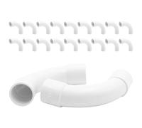 TETEWEVER Lot de 20 coudes M20 en PVC pour tube électrique - Raccord à 90°