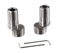 Tétine extensible rotative à 360 degrés pour robinet de douche thermostatique coudé pied incurvé joint d'angle en acier inoxydable longueur réglable 5,5 à 7,8 cm fixation salle de bain argent avec