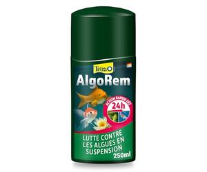 Tetra Pond AlgoRem Traitement Anti-Algues Bassin 250 ml | Élimine l’eau verte | Limite les algues | Favorise une eau claire en 24h