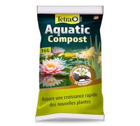 Tetra Pond AquaticCompost - Engrais, Terreau pour Fond de Bassin - Nutriments pour Plantes de Bassin de Jardin et d’Ornement - Favorise la Croissance des Plantes - 16 L