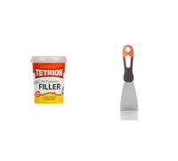 Tetrion Enduit de Rebouchage Prêt à l’Emploi 600g + Spatule Mastic Souple | Réparations Murs, Plâtre, Fissures & Trous | Outil Peinture & Rénovation